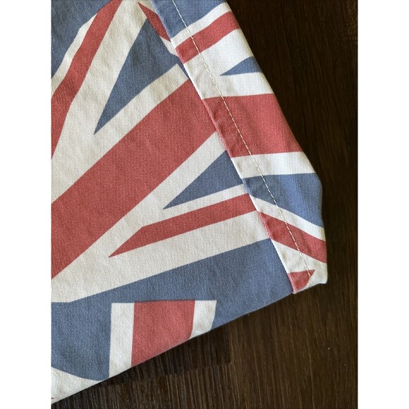 Union Jack UK Flag Alpha Khaki Straight Leg Cotton Blend 90s Retro Y2K 70s 30x30 - Picture 4 of 6